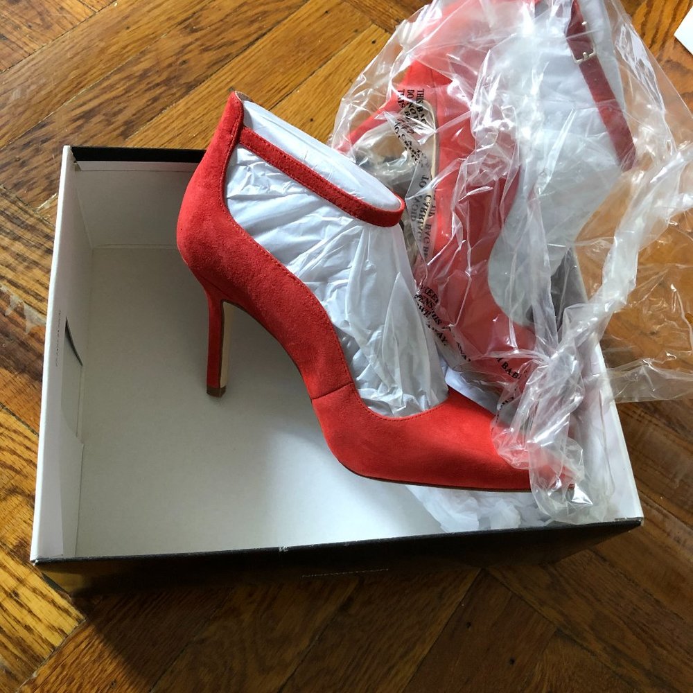 Nine West Red Ankle Strap Heel